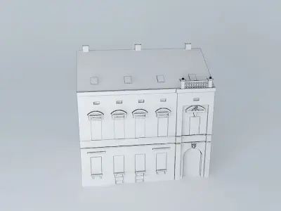 19th Century House Low-poly 3D model