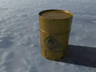 Ultimate Industrial Barrel Pack Low-poly 3D model