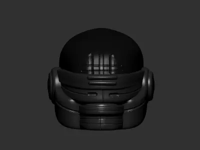 helmet high poly sculpt 3d printable ver 7 3D model 3D model