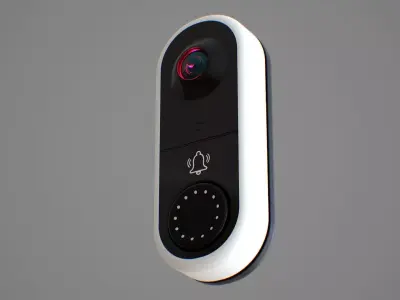 Video Doorbell Low-poly 3D model