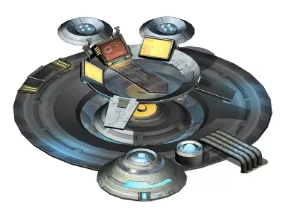 Space Ship - Ground Small Objects 03 3D model