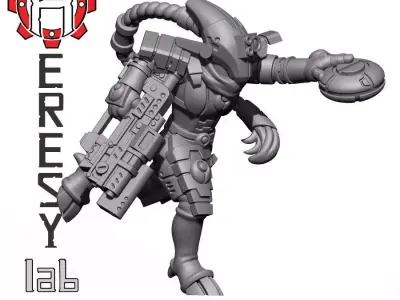 HL322 - Greater God Scout - Supported and Unsupported 3D print model