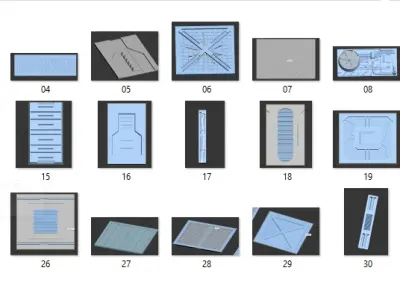 30 SCIFI  panels 3D model