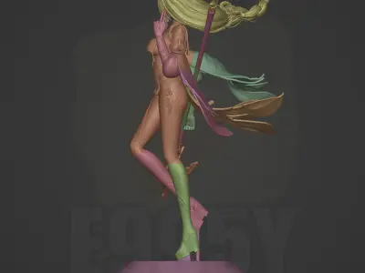 Genshin Impact - Shenhe STL file for 3D printing - Lite version 3D print model