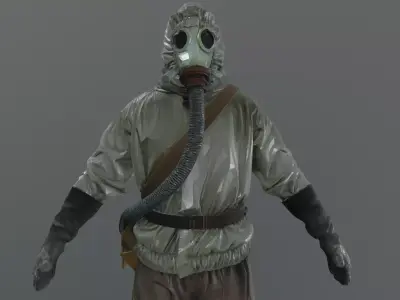 postapocalypse soldier 3D model