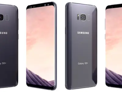 Samsung Galaxy S8 Orchid Gray 3D model