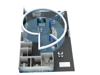 LARGE EXHIBITION STALL DESIGN  3D model