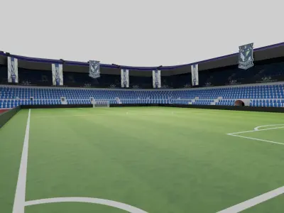 Lech Poznan Football Stadium Low-poly 3D model