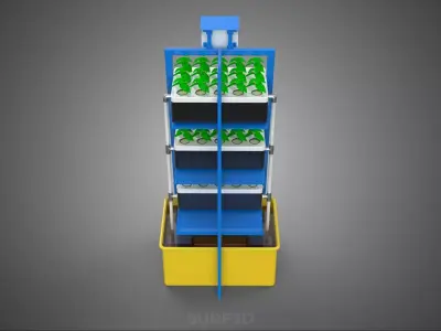 SMART HOME IOT NFT HYDROPONIC PLANT FARM CULTIVATION MONITORING 3D model