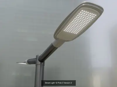 Scifi City Lights - Street Light 12  3D Model Pack