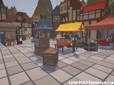 LOW POLY Fantasy Kingdom Pack Low-poly 3D model