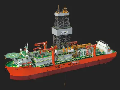  WEST VELA Drilling Ship 