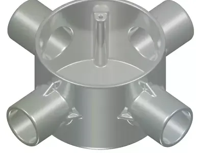 Steel Electrical Junction Box 3D model