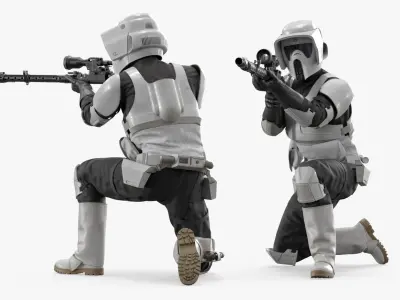  Battle-Worn Star Wars Trooper in Fire Position 
