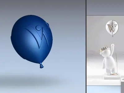 BALLOON STATUE 3D print model