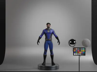 Mister Fantastic Low-poly 3D model