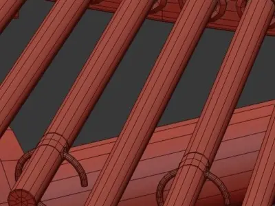 Nessa Round Chandelier 3D model