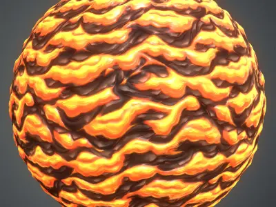 Stylized Lava Texture Texture