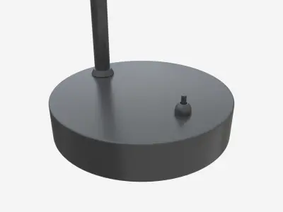 Piano metal table lamp 3D model
