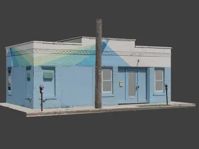City Building 3 Low-poly 3D model