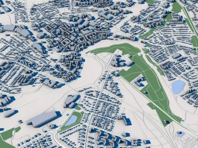 Falkenberg City Sweden 3D model