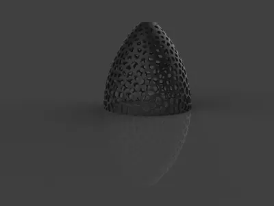 Voronoi Lamp 3D print model get