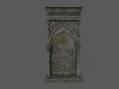 Tombstone Bloodborne Style  Low-poly 3D model