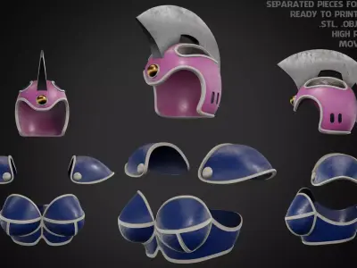 Chi-Chi Battle Armor for Cosplay 3D print model