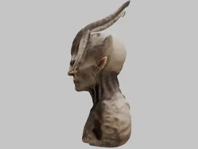 3D Alien Creature Model Low-poly 3D model