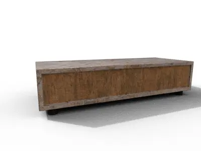 Old Modern Furniture 3D Model Terror Low-poly 3D model 16