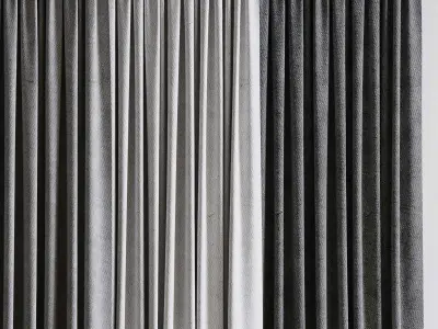 curtains 01 Low-poly 3D model