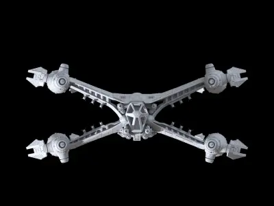 Babylon 5 StarFury Starfighter 3D STL Printable Files  3D print model