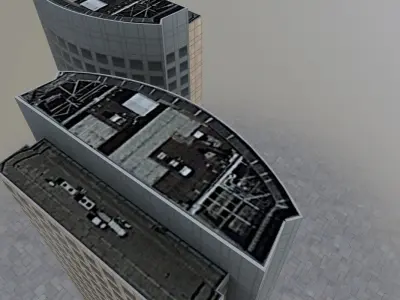 Amsterdam Akzo Nobel Low-poly 3D model