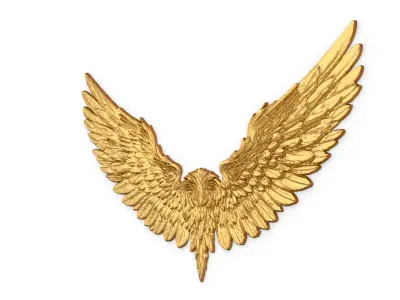 Wings Printable carved decor 20 3D print model