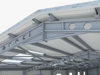 Warehouse 2 Low-poly 3D model purchase