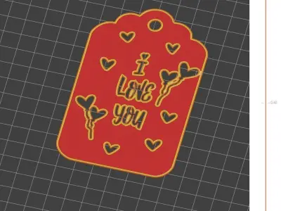 Valentines Day ornament gift for your loved one 3D print model