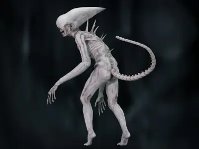 Neomorph Low-poly 3D model