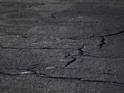 Scanned Seamless Cracked Asphalt PBR Textures Texture