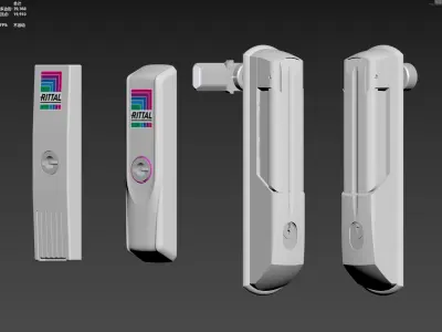 Electrical cabinet door lock 3D model buy
