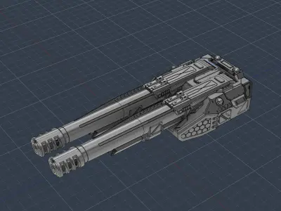 Kinetic Cannon V2 HD 3D print model
