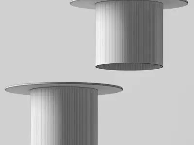 FRASCO BRASS FLUSH MOUNT LIGHT 3D model