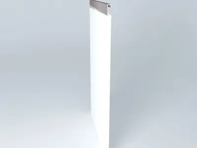 Door 15mm MDF with aluminum profile Free 3D model