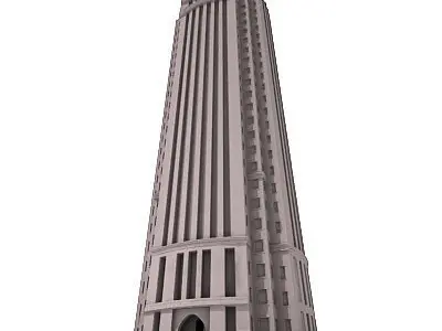 Detailed Office Tower 3D model