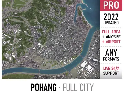 Pohang Low-poly 3D model purchase