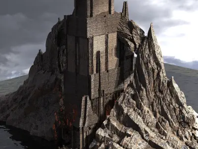 Castle Vlad Kit Bash 3D model