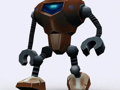 3DRT-Chibii-robot-04 robot Low-poly 3D model