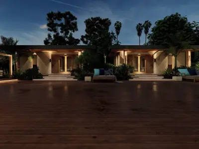 VILLA modern house 3D model 3D model