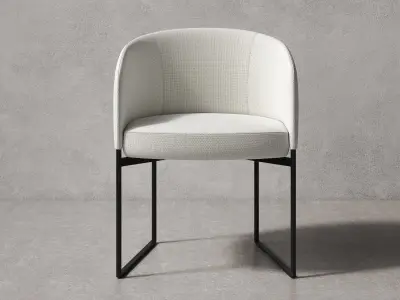 Bonnet Dining Chair 3D model