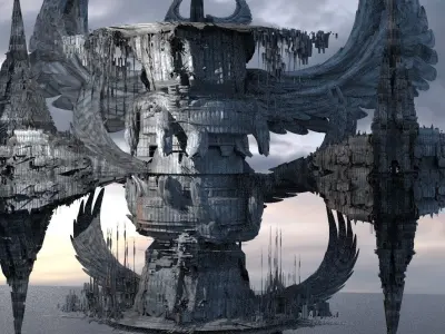 Sea Rapture city hourglass 3D model