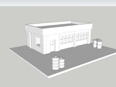  City Convenience Grocery Store by Outland Models Low-poly 3D model
